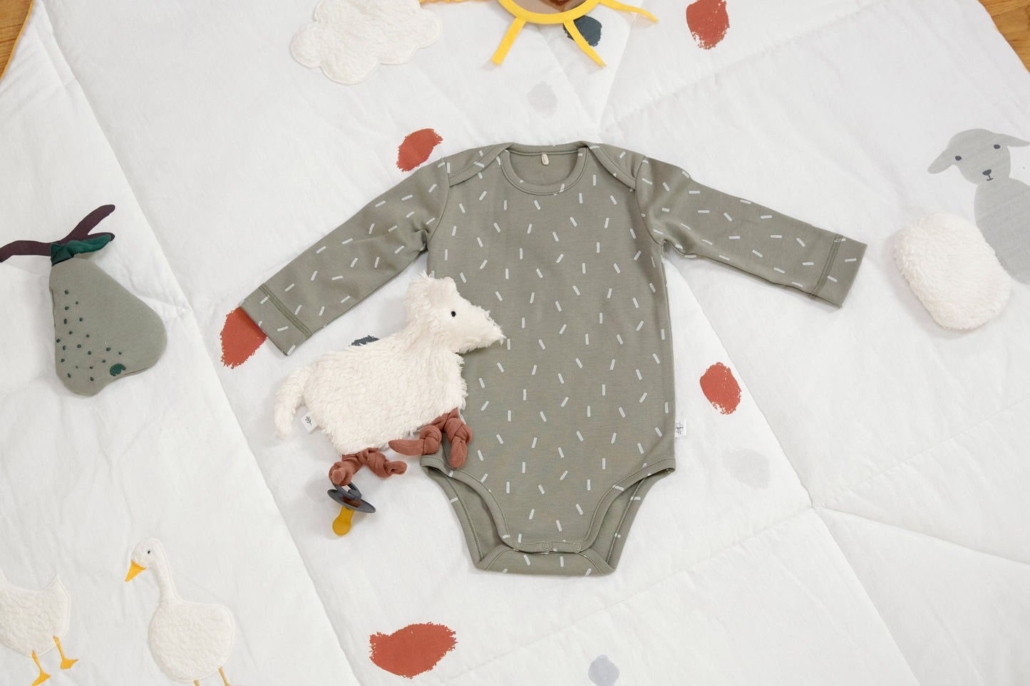 Langarmbody oliv