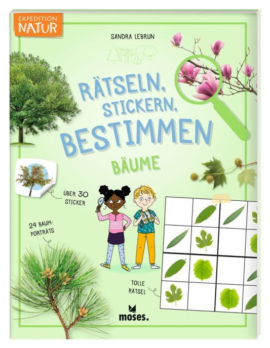 Rätsen, Stickern, Bestimmen- Bäume