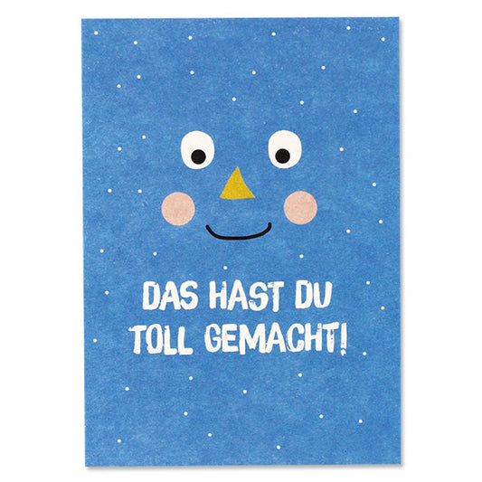 Postkarte Hast du toll gemacht