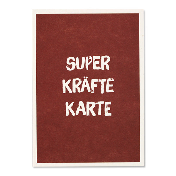 Postkarte Super-Kräfte