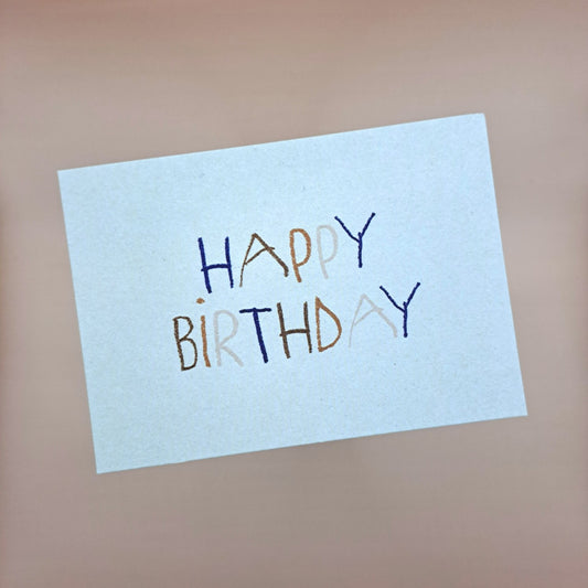 Postkarte Happy Birthday