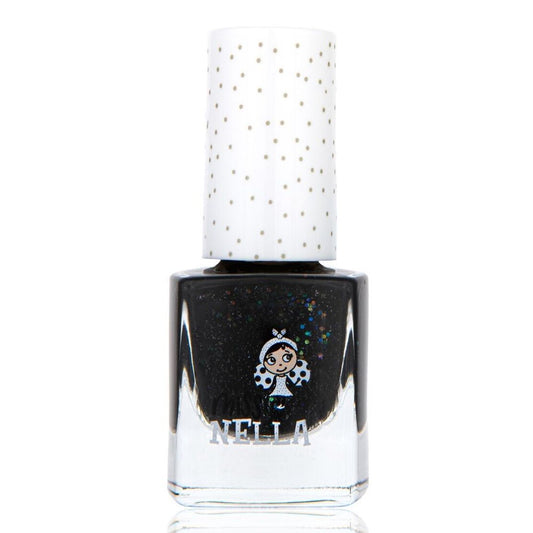 Nagellack schwarz-glitzer