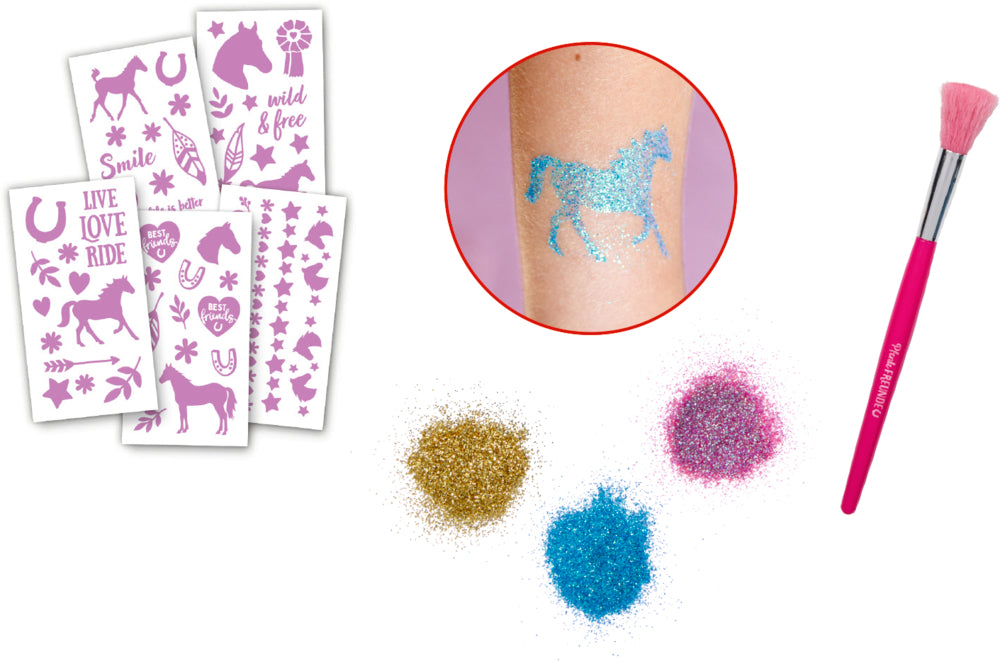 Glitzer-Tattoos
