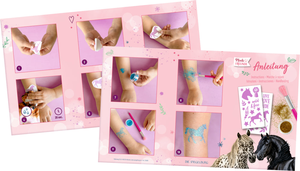 Glitzer-Tattoos