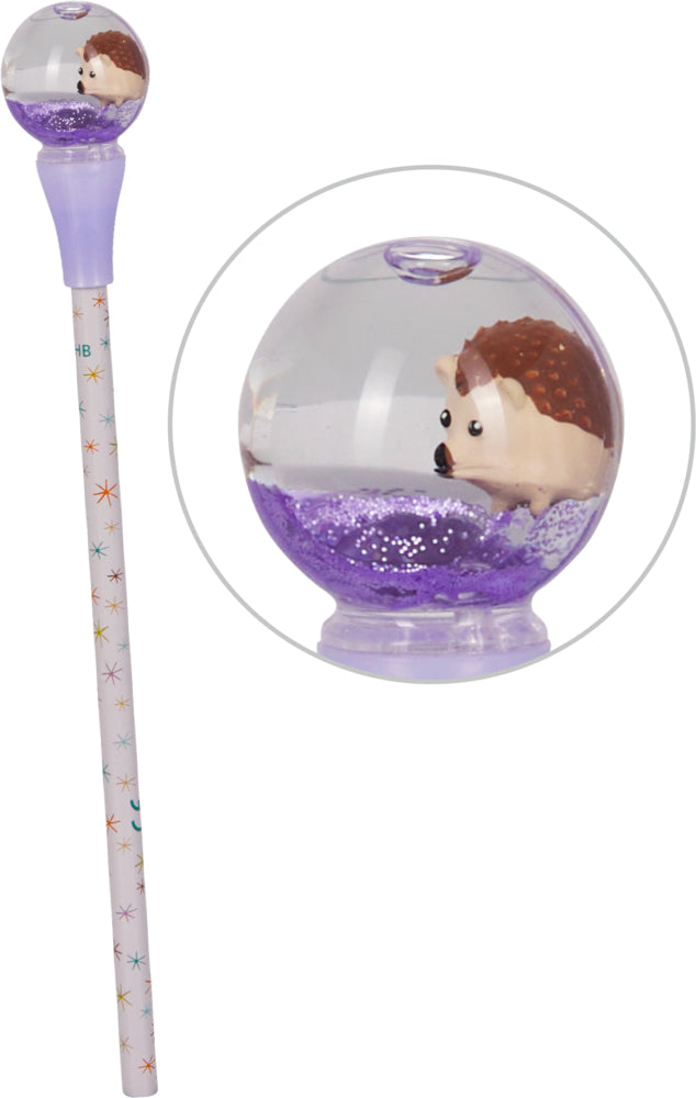 Bleistifte mit Schneekugel