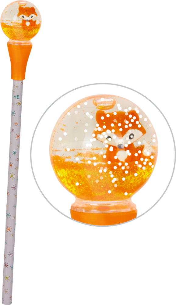 Bleistifte mit Schneekugel