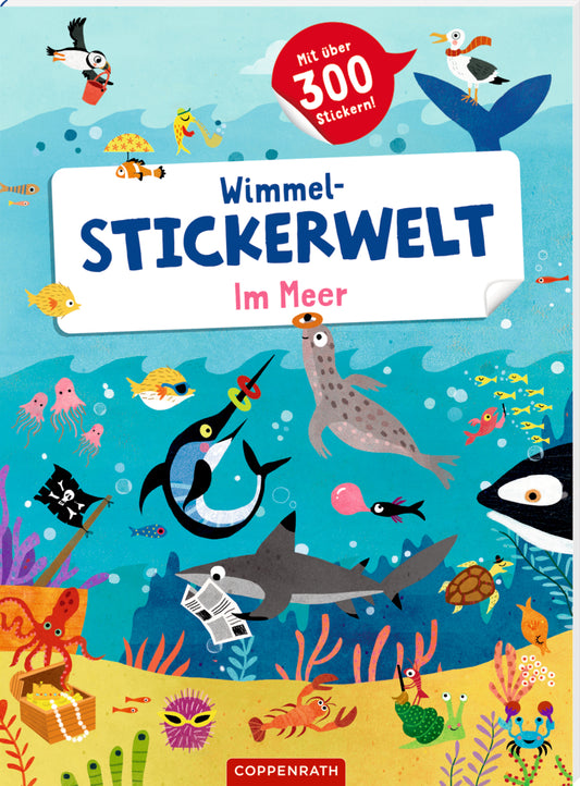 Wimmel-Stickerwelt im Meer