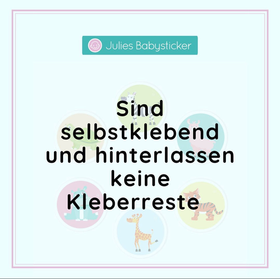 Babysticker verschiedene Motive