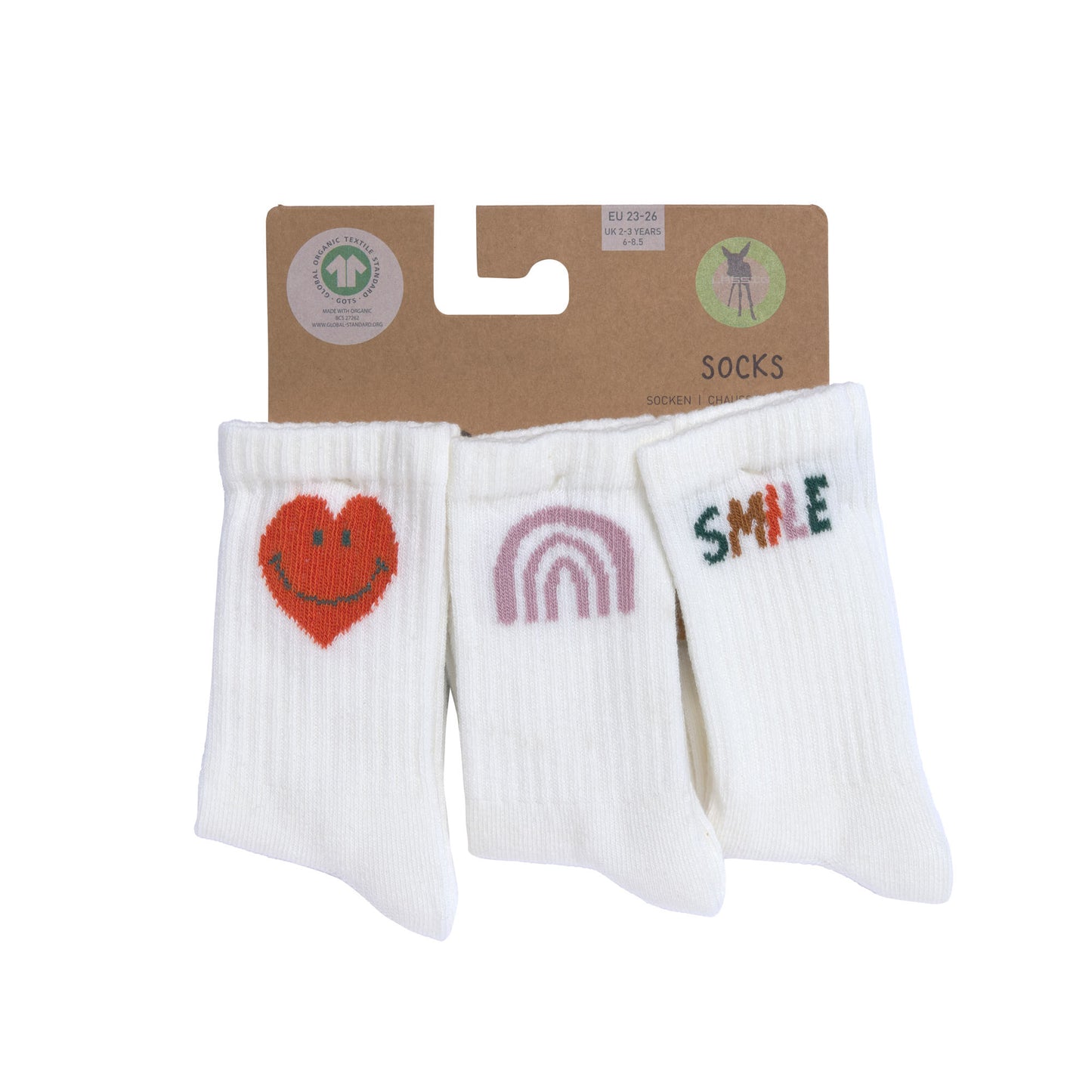 Kindersocken SMILE 3er-Set