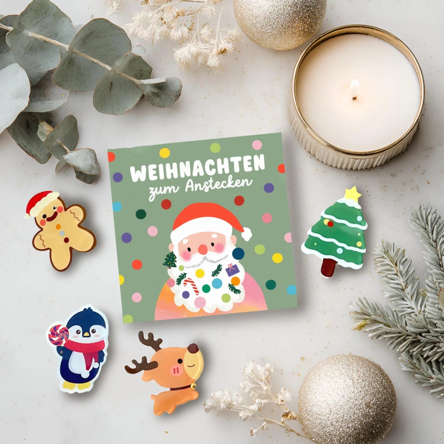 Weihnachten zum Anstecken